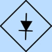 simbolo electrico de Puente de diodos, símbolo general.